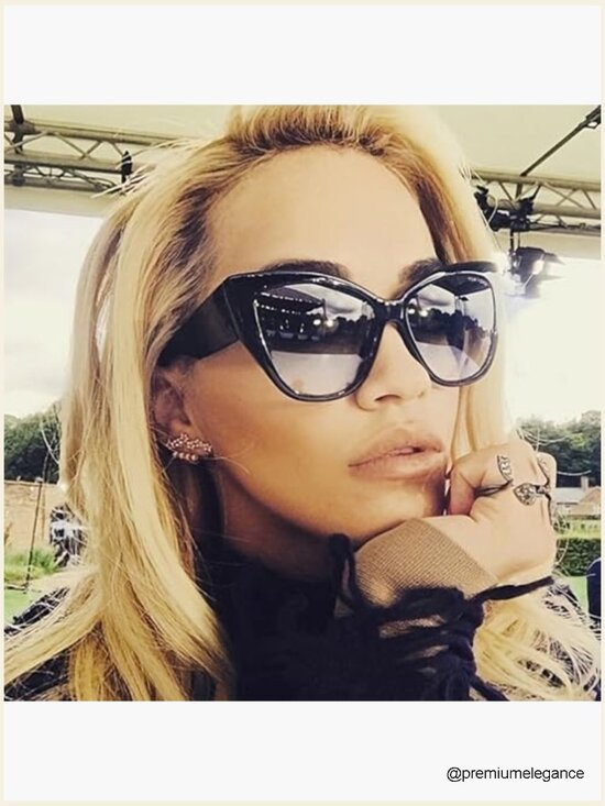 Oversized Cat Eye Sunglasses Fashion Frame Trendy UV400 Shades main image 4
